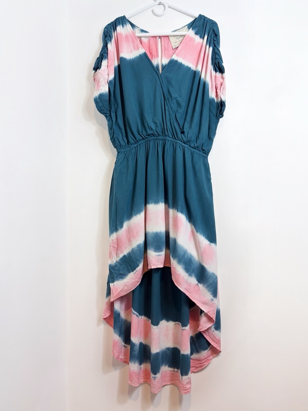 California Moon Rise Nomad Art House Collaboration Tie Dye High Low Dress